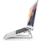 Peachy Universeel Aluminium Houder laptop Stand standaard 11-15 inch - Zilver