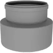 Burgerhout Pp Rookgas Verklein. Verslst 130-100 Mm