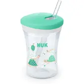 Nuk Action Cup 230 ml met rietje, vanaf 12 maanden (kleur niet te kiezen) 1 St Beker