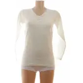 Entex thermo lange mouw met kantje - XL - Creme