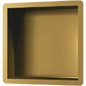Brauer Gold Edition inbouwnis 30x30cm geborsteld messing PVD