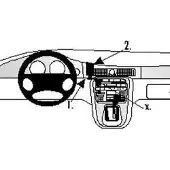 Brodit ProClip houder geschikt voor Jaguar XJ8/ XJR/ XR8 Center mount