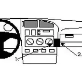 Brodit ProClip houder geschikt voor Volkswagen Vento/Jetta/ Golf3 1992-1999 Angled mount