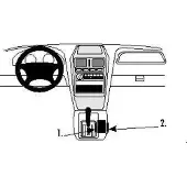 Brodit ProClip houder geschikt voor SsangYong Korando 1997-2000 Console mount