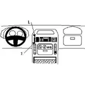 Brodit ProClip houder geschikt voor Nissan Interstar- Opel Movano - Renault Master Center mount
