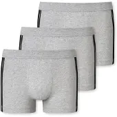 Schiesser Boxershorts grijs gemêleerd / zwart