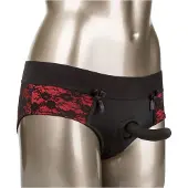 Calexotics Open kruis slip met pegging probe