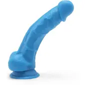 ToyJoy Get Real Zuignap Dildo met Balzak Blauw