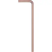 Differnz Vloerbuis Mat Zwart  Duurzaam Roestvrij staal  Ø 32 mm  750 x 220 mm