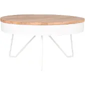 Label51 - Salontafel Saran - Wit - 80x80x43cm