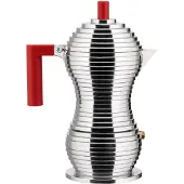 Alessi Percolator Pulcina Red 3-Kops Inductie