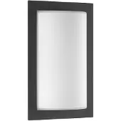 LCD Wandlamp buiten met bewegingssensor Luis, zwart, Roestvrij staal, Modern