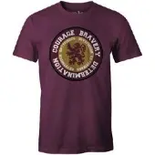 COTTON DIVISION Harry Potter - Gryffindor - Courage Bravery Determination T-Shirt L