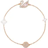 Swarovski Dames Armband metaal Swarovski kristal L Roségoud 32003825