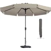 Madison Parasol Rond Ecru Rome 300cm met hoes