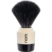NOM MARTEN Shaving Brush Black Fibre Black Creme Creme