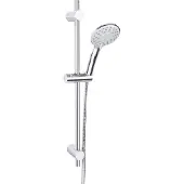 Differnz glijstangset deluxe met handdouche en doucheslang chroom
