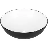 Differnz Waskom duo 39.5x13.5 cm keramiek zwart