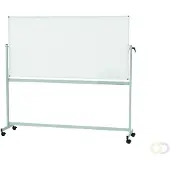 MAUL Verrijdb Whiteb MAULstandaard,kantelbaar, 100 x 200, emaille