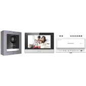 HIK VISION 2wire Digital IP video intercom kit one call button.DSKD8003IME2 Surface - DSKH6320WTE1 - 14 port standard PoE switch - 16GB TF card