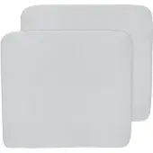 Meyco Baby Uni aankleedkussenhoes - 2-pack - light grey - 85x75cm