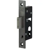 Nemef 4128 Veiligheidsbijzetslot | SKG** | DM30mm | voorplaat RVS 24x150mm rechthoekig | zamac vernikkelde nachtschoot | DR 1+2+3+4 - 9412818300
