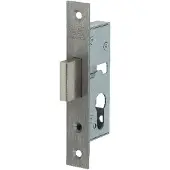 Nemef 9640 Kastslot | DM40mm | voorplaat RVS 24x150mm rechthoekig | zamac vernikkelde nachtschoot | DR 1+2+3+4 - 9964407000