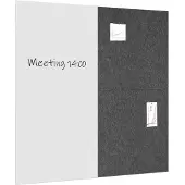 Ivol Whiteboard / prikbord pakket 200x200 cm - 1 whiteboard + 2 akoestische