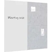 Ivol Whiteboard / prikbord pakket 200x200 cm - 1 whiteboard + 2 akoestische
