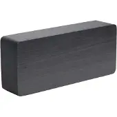 Karlsson Wekker Tube - Zwart fineer, Wit LED - 21x9x4,5cm - Scandinavisch - Wekker voor slaapkamer - Wekkers