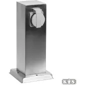 Ks Verlichting Tuinstopcontact Rvs Plug 2 Aansluitingen