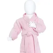 The One Towelling Baby badjas Licht Roze - 98/110