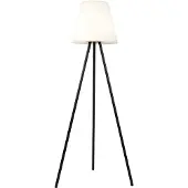 QAZQA Moderne buiten vloerlamp zwart IP44 incl. LED op solar - Virginia