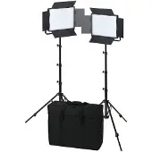 Nanlite 600-CSA dual kit (w/ case & light stand)