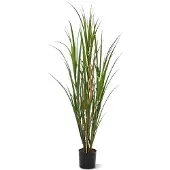 Maxifleur Kunstplanten Kunst Rietgras plant deluxe 120cm - groen - UV bestendig