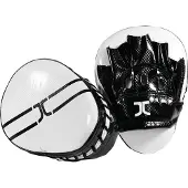 JCalicu Taekwondo focus-handschoen (curved mitt) | Zwart / Wit