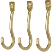 Ferm Living Haakje Curvature Brass (Set van 3)