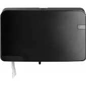 Mts euro products Toiletpapierdispenser Quartzline Q5 jumbo klein duo zwart 441057