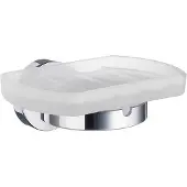 Smedbo Home Zeepschaal - 12x7.8cm - zelfklevend / boren - Massief messing Chroom HK342