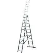 Krause Corda Aluminium multifunctionele ladder, 3x11 treden