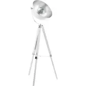 Eglo Covaleda Vloerlamp - E27 - 164 cm - Driepoot - Wit/Zilver