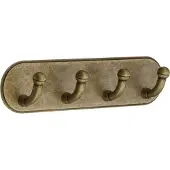 Smedbo Beslagsboden Handdoekhouder - 19x4.8x3.5cm - zelfklevend - Zinklegering Messing Antiek BA1124