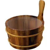 Saunia - Puukiulu - Sauna emmer - met inzetbak