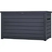 Keter Kussenbox Ontario - Houtlook - Antraciet - 870l - 147x83x86cm