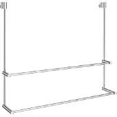Smedbo Handdoekhouder Sideline Met Dubbele Rails 60 x 48.5 cm Chroom