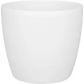 Elho Brussels Rond 25 - Bloempot voor Binnen - 100% Gerecycled Plastic - Ø 24.3 x H 23.2 cm - Wit