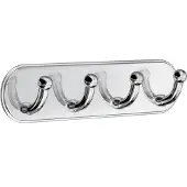 Smedbo Hakenrek Xtra Design Met 4 Haken Gepolijst Chroom