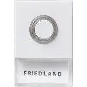 Friedland Beldrukker | Honeywell (Bedraad, Verlicht, Naamplaatje, Wit)