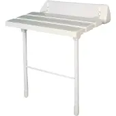 RIDDER Handicap opklapbaar douchezitje met steun, 51x23cm, wit