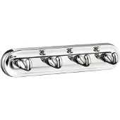 Smedbo Villa Hakenrek Chroom - Messing - Accessoires, Handdoekhouders, Handdoekhaken - 7391447003178
